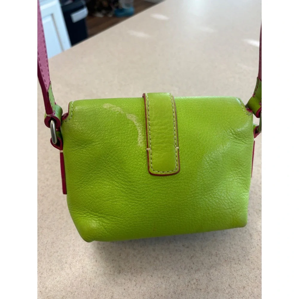Dooney & Bourke Lime Heart Buckle‎ Mini Shoulder Bag Y2K